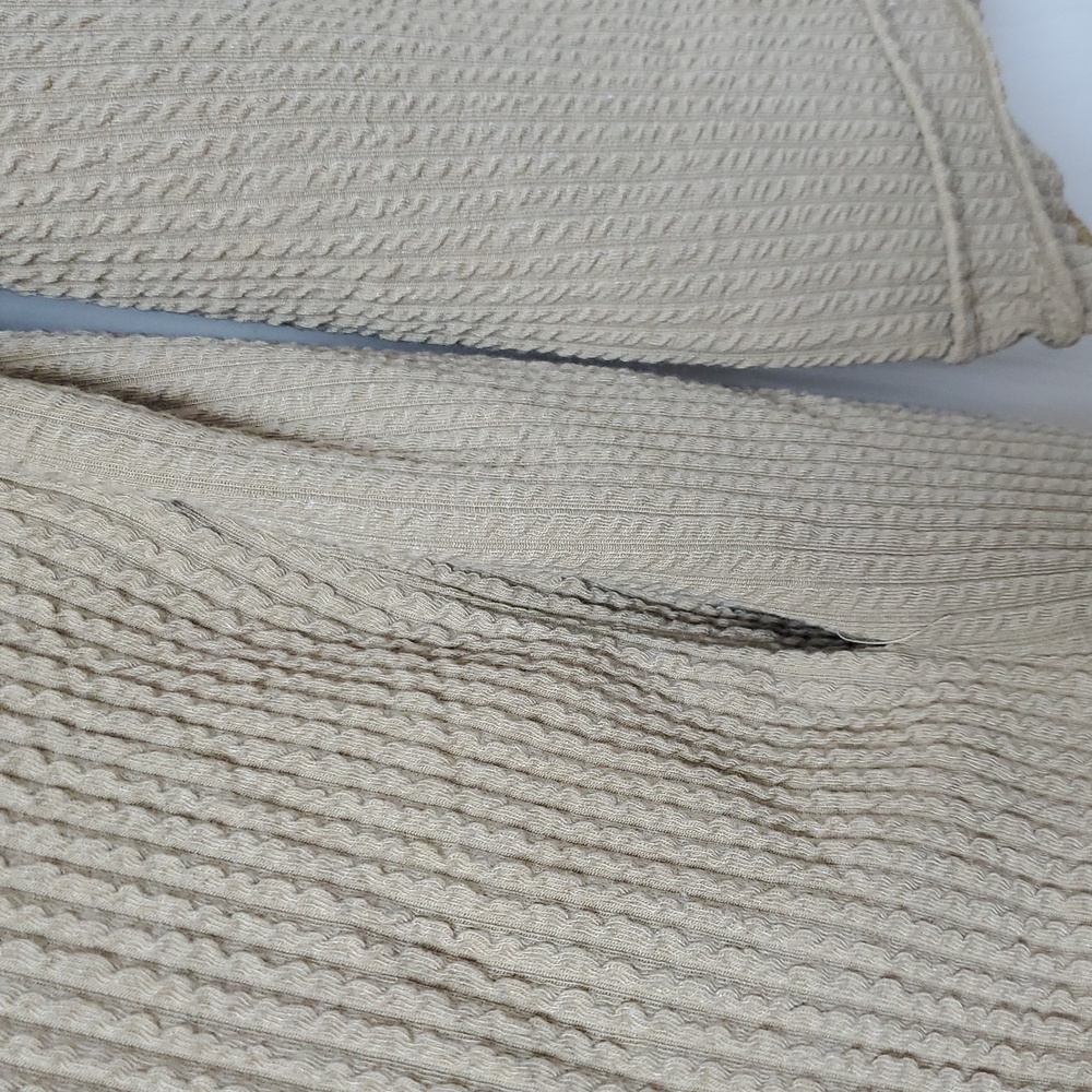 New In Waffle Knit Vneck Dress/Taupe - Picture 7 of 13